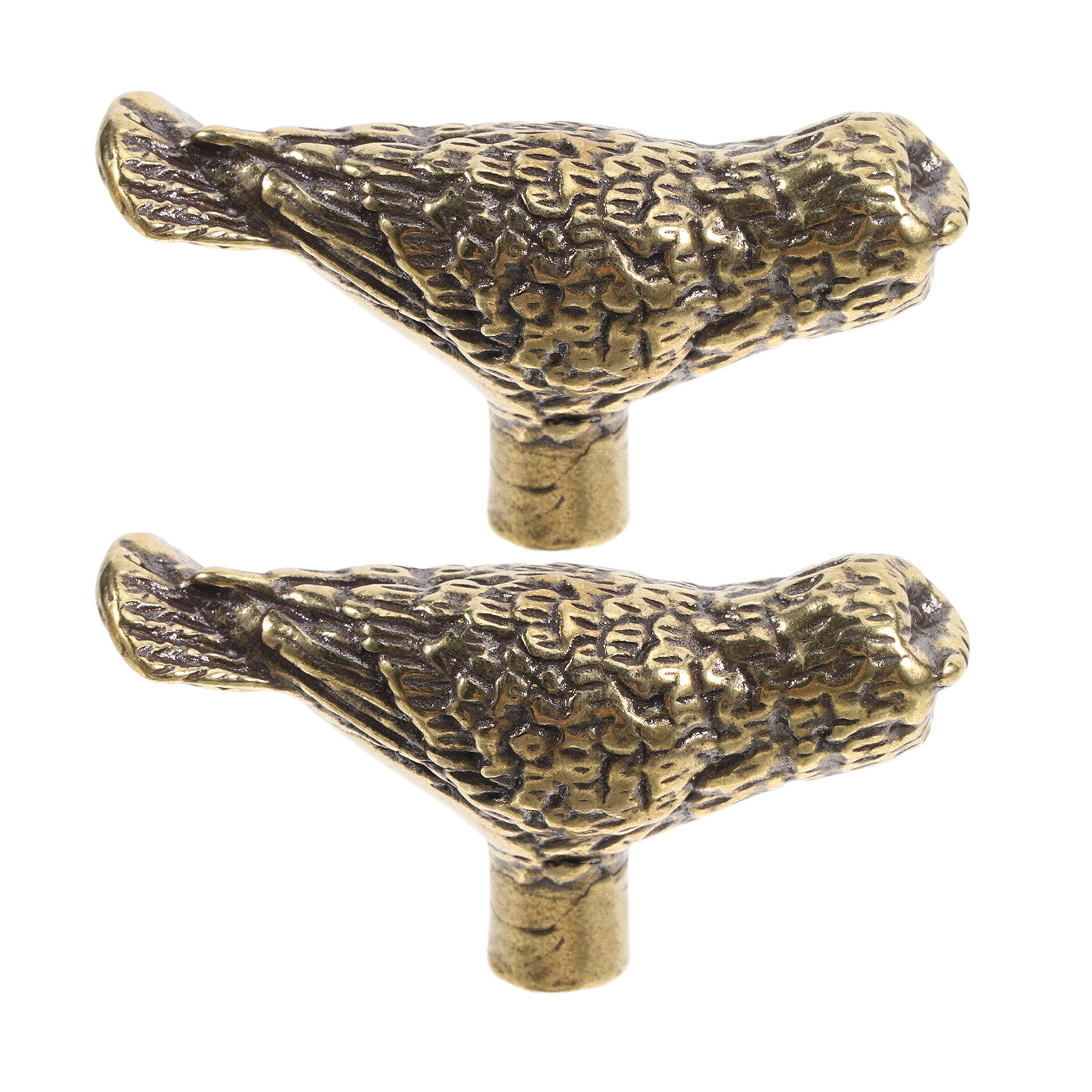 Unique Furniture Hardware - 2 sztuki – antyczne, mosiężne uchwyty