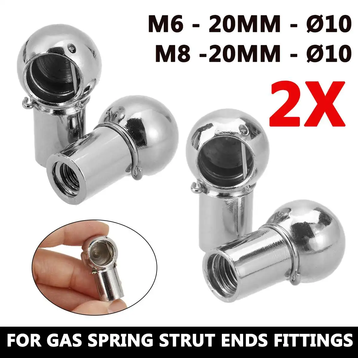 2szt Uniwersalne srebrne M6 M8 – Joint Connector Bracket recenzja i cena