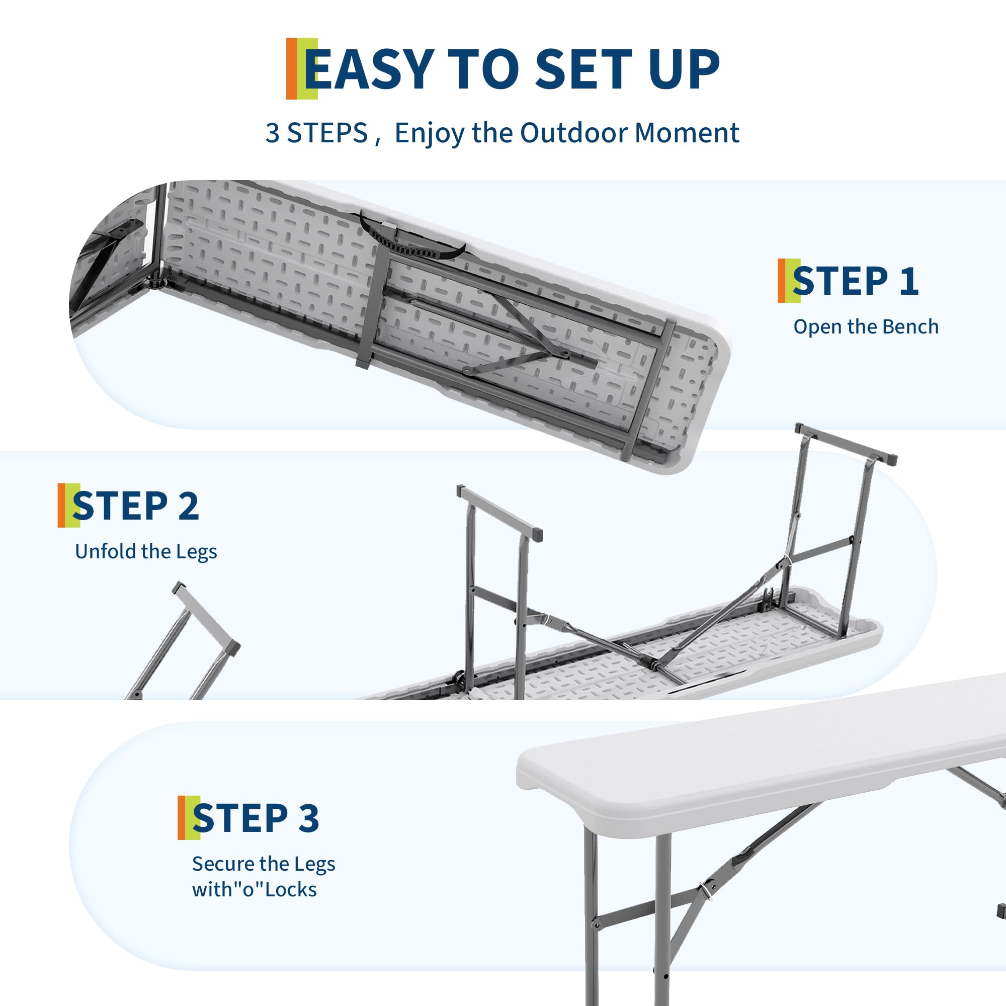 Zestaw 2 składanych ławek ogro – Furniture Hardware Design recenzja i cena