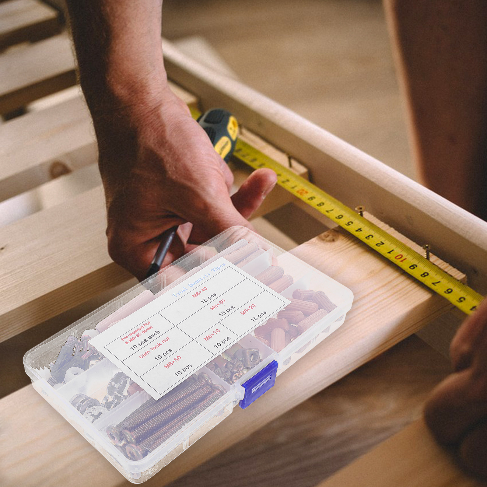 Zestaw 95 elementów do montażu – Furniture Hardware Connectors recenzja i cena